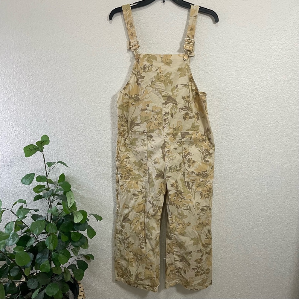 ZARA Floral Print Overalls